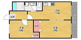 レオハイム東山  ｜ 大阪府枚方市東山２丁目（賃貸マンション2LDK・1階・53.46㎡） その2