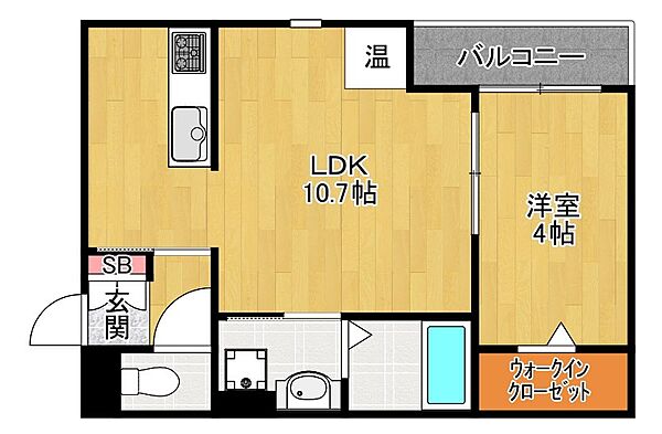 アート樟葉 ｜大阪府枚方市樋之上町(賃貸アパート1LDK・1階・36.11㎡)の写真 その2