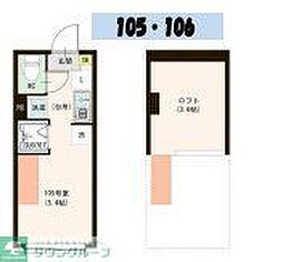 京成本線 江戸川駅 徒歩11分の賃貸アパート 1階ワンルームの間取り