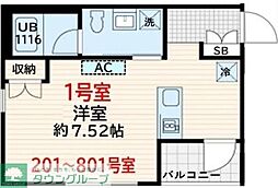 間取図画像 ワンルーム