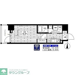 JR総武線 錦糸町駅 徒歩9分の賃貸マンション 9階1Kの間取り