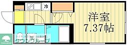 JR総武線 平井駅 徒歩8分の賃貸マンション 4階1Kの間取り