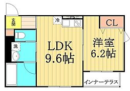 間取図画像 1LDK
