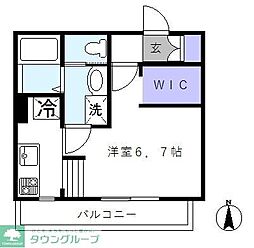 Legare東向島 101 1階ワンルームの間取り