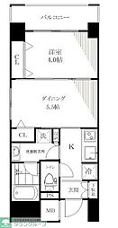 日神デュオステージ浅草橋 1DKの間取図画像