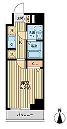 ドゥーエ東陽町 1Kの間取図画像