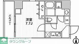 仮)Weave Base -Ueno North 1Kの間取図画像