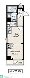 PASEO本所吾妻橋 1DKの間取図画像