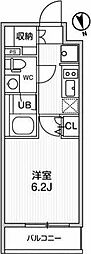 ALTERNAお花茶屋 1Kの間取図画像