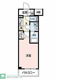 CREVISTAお花茶屋 1Kの間取図画像