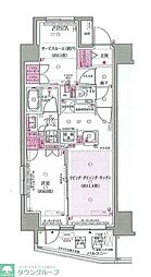 エクセレントシティ竹ノ塚駅前 1SLDKの間取図画像