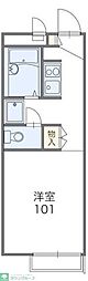 レオパレス鷺沼 1Kの間取図画像