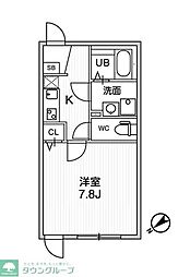 T's Cuoreお花茶屋 1Kの間取図画像