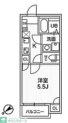 T's Cuoreお花茶屋 1Kの間取図画像