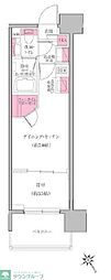 レジディア門前仲町プレイス 1DKの間取図画像