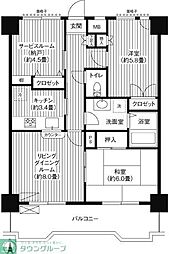 関寅ビル第二 2SLDKの間取図画像