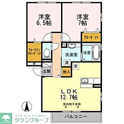レガリア 2LDKの間取図画像