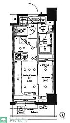 ARKMARK水天宮前2 1DKの間取図画像