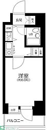 浅草スカイレジテル 1Kの間取図画像