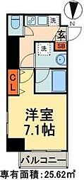HY's両国 1Kの間取図画像