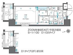 ズーム秋葉原イースト 1Kの間取図画像