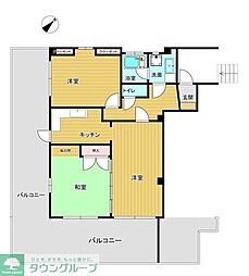 ファミールカワセ 3Kの間取図画像