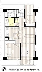 ラ・ティーダ堀切 3LDKの間取図画像