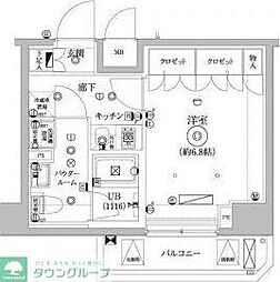 セジョリ墨田イースト3 1Kの間取図画像