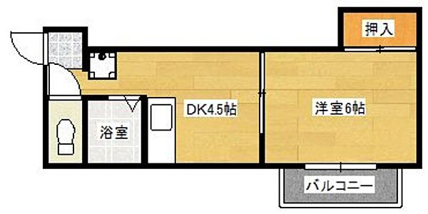 オオイケソウコーポ 101｜福岡県福岡市東区唐原６丁目(賃貸アパート1DK・1階・25.00㎡)の写真 その2