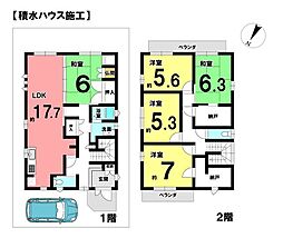 南高田町　中古戸建 5SLDKの間取り