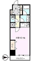 東京メトロ丸ノ内線 西新宿駅 徒歩2分の賃貸マンション 10階ワンルームの間取り