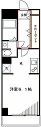 イーストヒルズ小金井 ワンルームの間取図画像