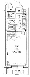 エクセリア荻窪 1Kの間取図画像