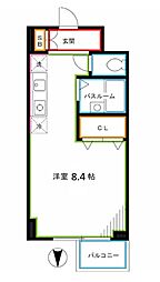 COMFORIA東中野 ワンルームの間取図画像