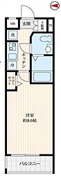 KNOTS西落合 1Kの間取図画像