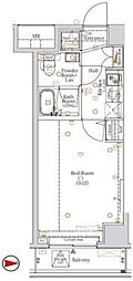 Log都庁前 1Kの間取図画像