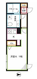 Branche西新宿EAST 1Kの間取図画像