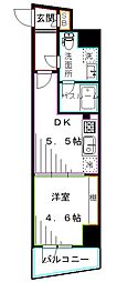 ALTERNA中野 1DKの間取図画像