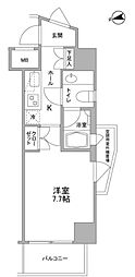 コンフォリア東中野DEUX 1Kの間取図画像