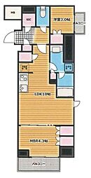 クレストコート東中野 2LDKの間取図画像