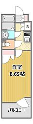 フェルテ中野 1Kの間取図画像