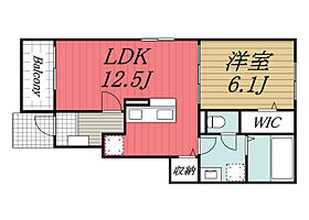 千葉県佐倉市江原台2丁目（賃貸アパート1LDK・1階・44.70㎡） その2