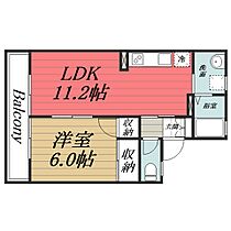 千葉県千葉市若葉区若松町（賃貸アパート1LDK・2階・40.12㎡） その2