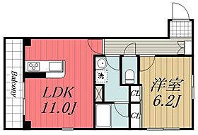 モンブラン  ｜ 千葉県市原市五所（賃貸マンション1LDK・2階・45.06㎡） その2