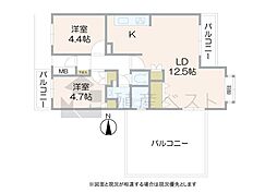 間取図画像 2LDK