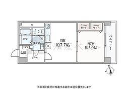 武蔵野サマリヤマンション 1DKの間取図画像