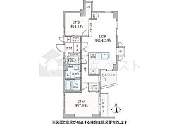 ベルコート東高円寺 2LDKの間取図画像