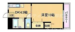 第一有隣マンション 1DKの間取図画像