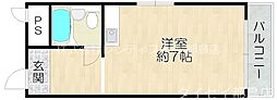 ライフウカイ ワンルームの間取図画像
