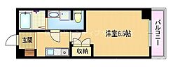 SWISS京橋 1Kの間取図画像